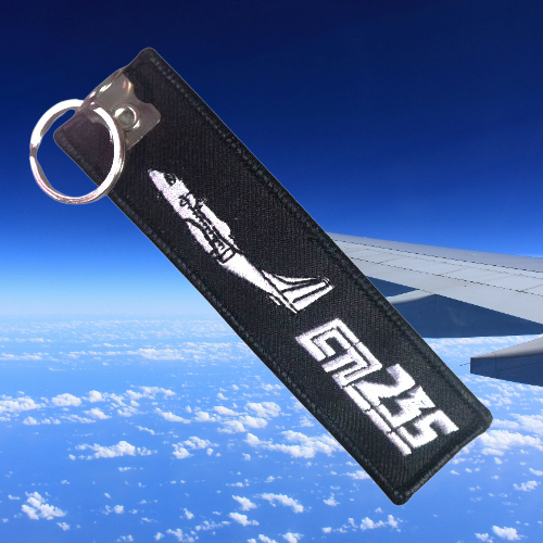 Gantungan Kunci Bordir Pesawat Cn235