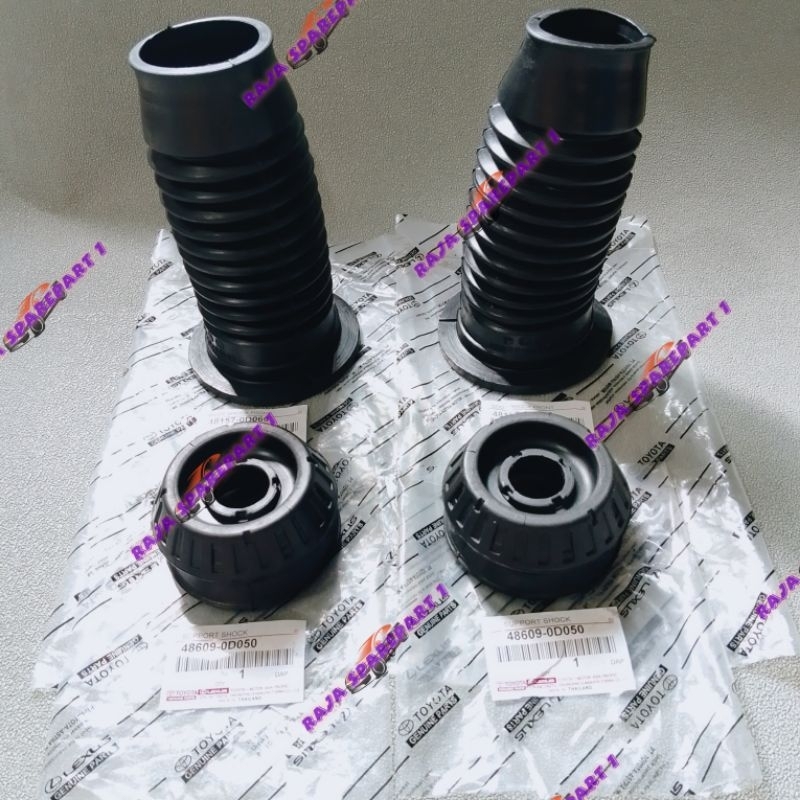 PAKET HEMAT KARET SUPPORT SHOCK NEW VIOS YARIS VIOS GEN 2 SUPPORT DEPAN + BOOT SHOCK DEPAN 1SET 4PC