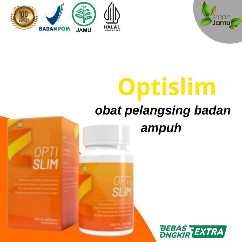 OPTISLIM ASLI OBAT PELANGSING BADAN HERBAL BPOM