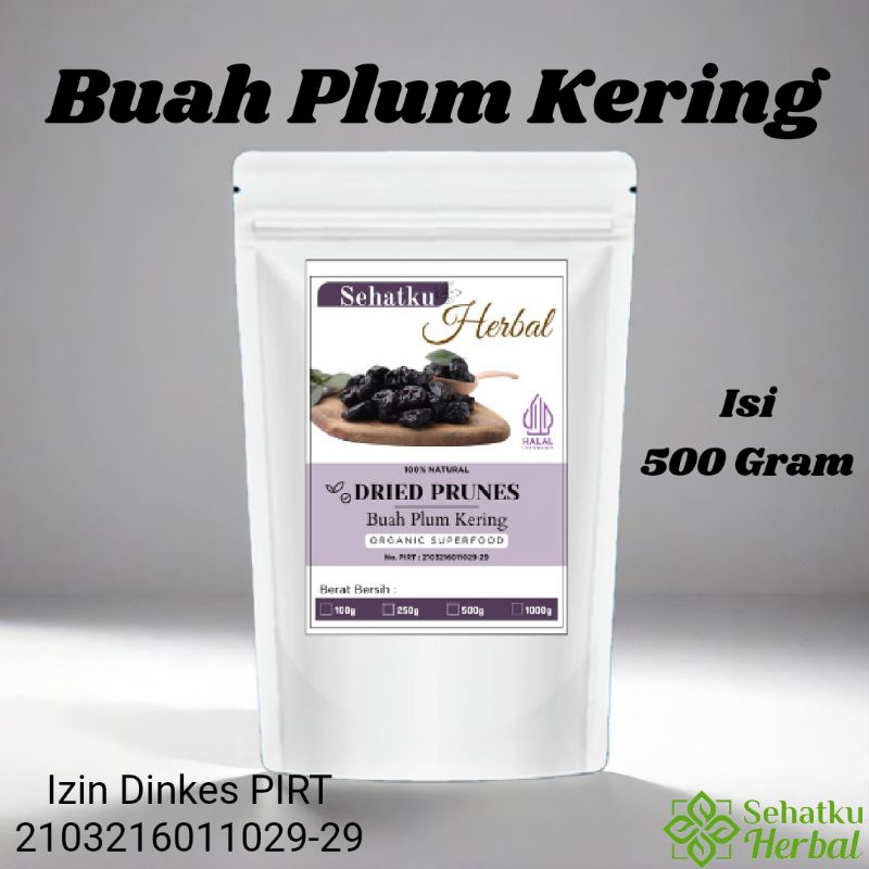 

Sehatkuherbal Dried Prune : Buah Plum Kering isi 500 Gram