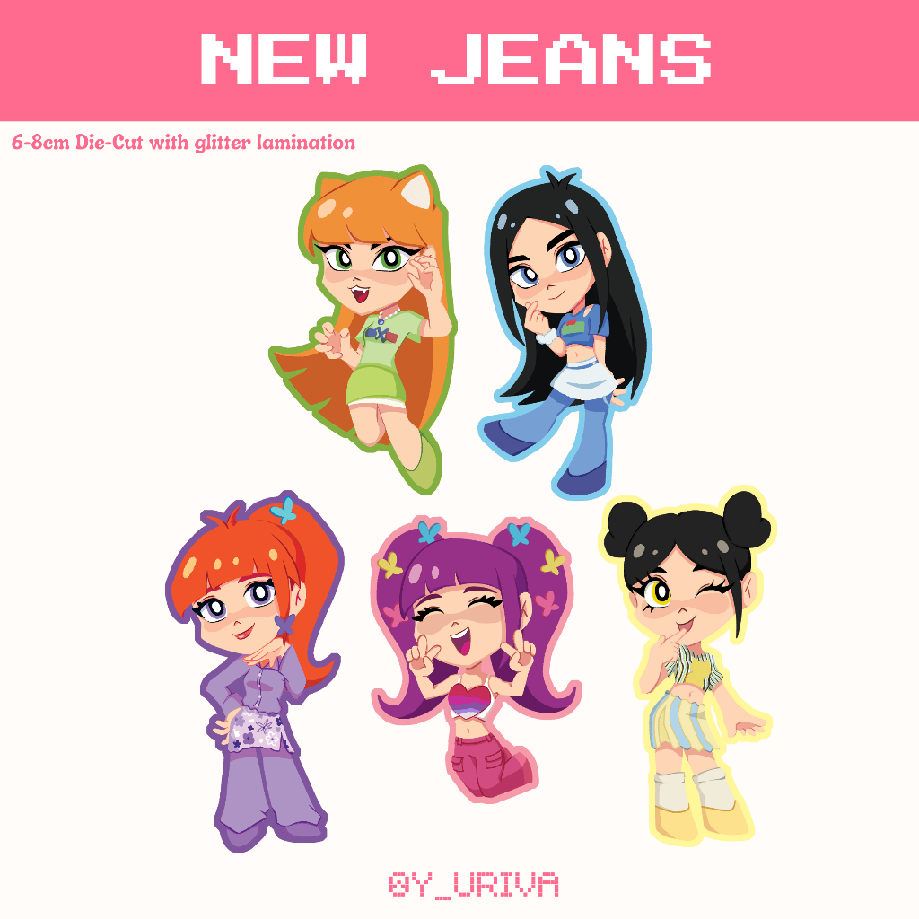 

NEW JEANS STICKERS (FAN MERCH)