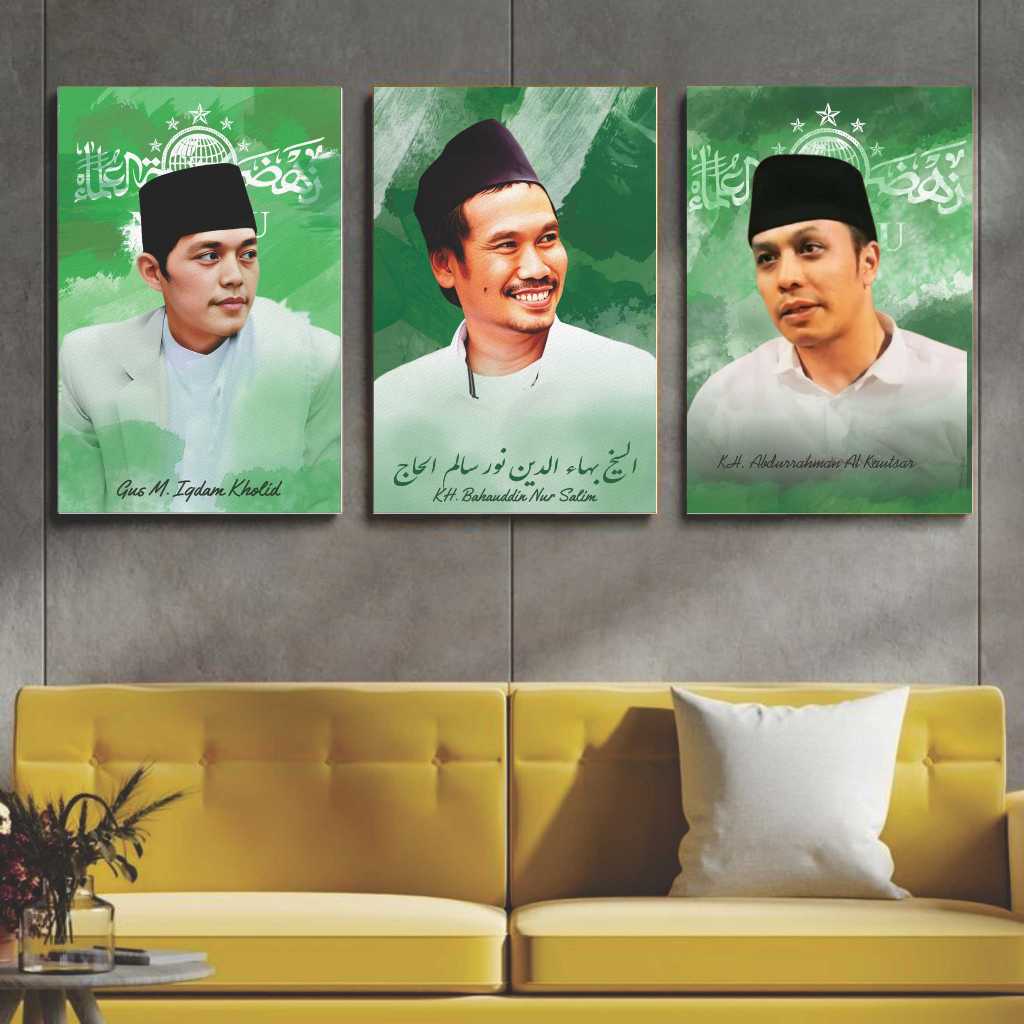 [COD] Poster Ulama Habaib 20x30cm Tebal 6mm Papan MDF Poster Ulama Hiasan Dinding Ulama Habib