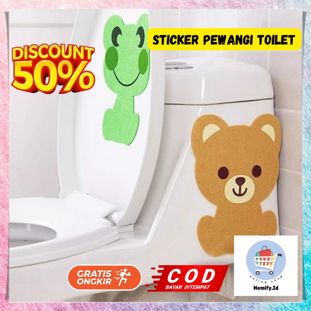 Sticker Pewangi Pengharum Wangi WC Toilet Tempel Duduk Jongkok Penghilang Bau Kamar Mandi Tahan Lama