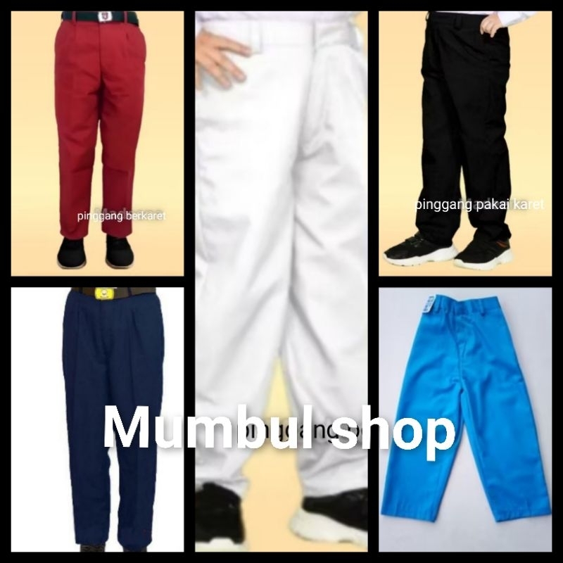 Seragam SD warna biru, Benhur, coklat pdl, merah, hitam seragam sekolah SD seragam mi madrasah TPQ