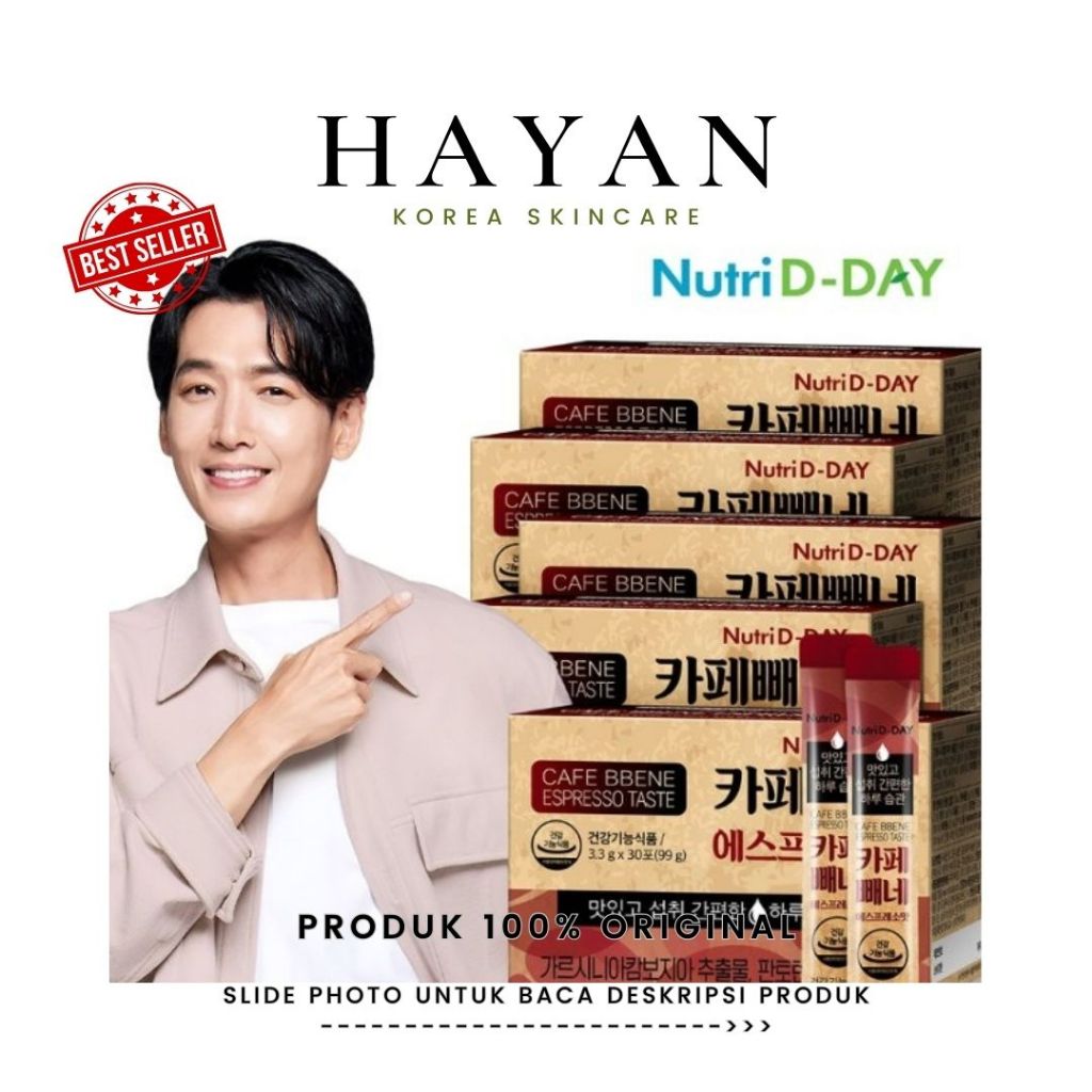 

Nutri D-Day Cafe BBene – Kopi Diet Korea 30 stick