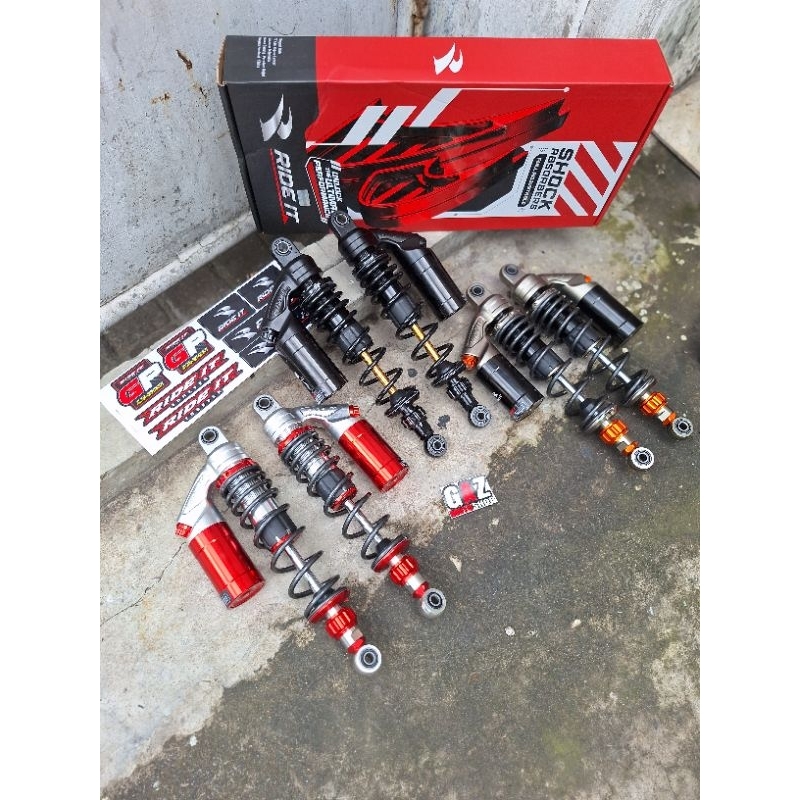 Ride IT GP DOUBLE KLIK Shockbreaker Tabung Premium Shock Skok Bebek GL FizR RX King 280mm 320mm 340m