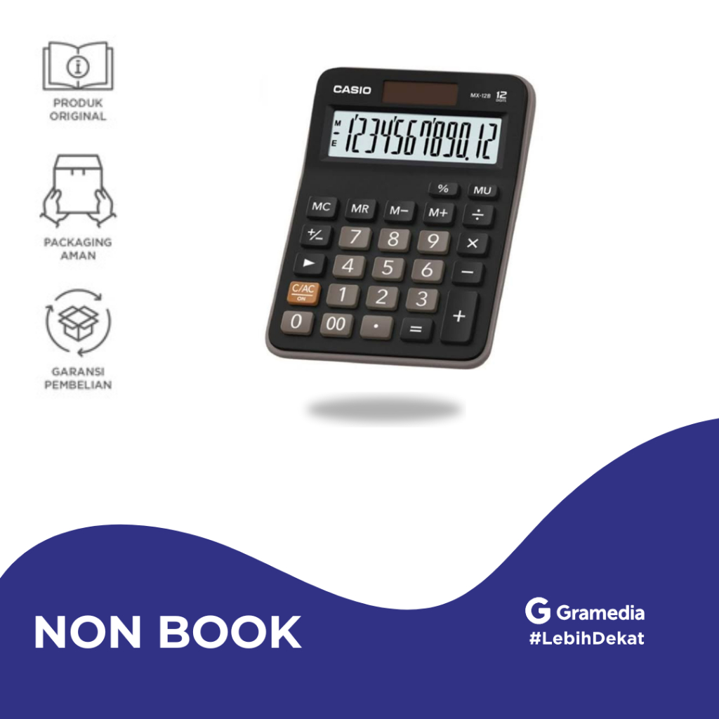 

Casio Calculator MX-12 B - Black - Gramedia Jember