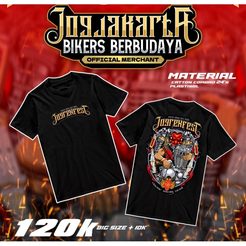 KAOS ACARA JOGREXFEST 2025 CB POLICE JOGJA BONUS PIAGAM+STIKER BANYAK