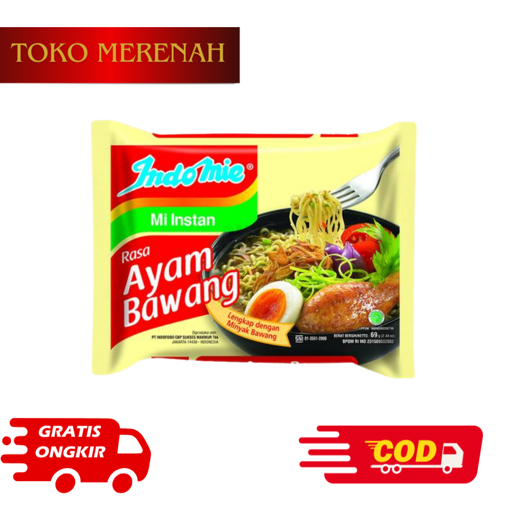 

Mie Indomie rasa ayam bawang.