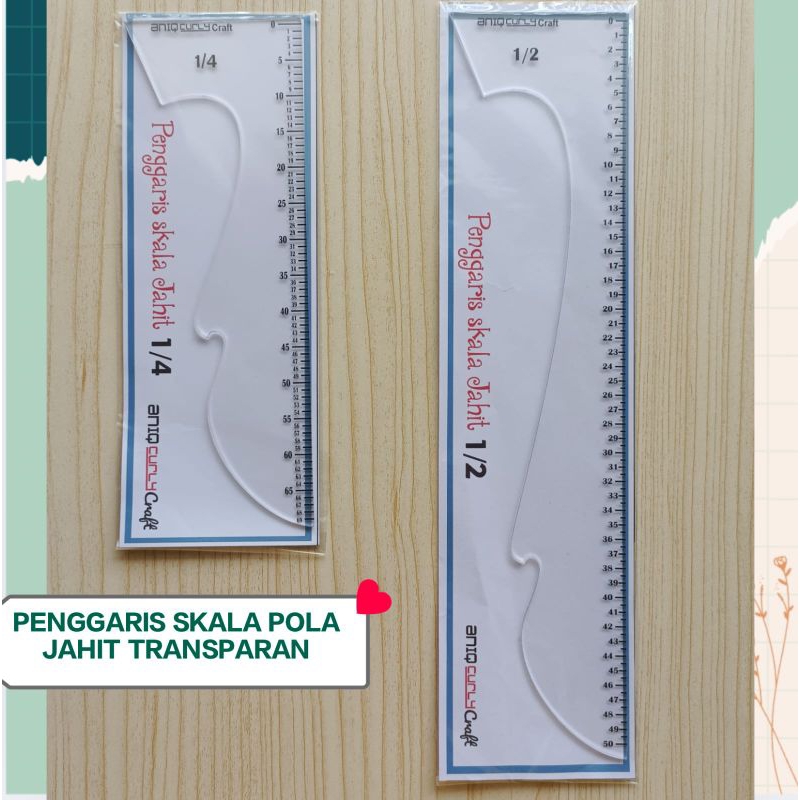 Penggaris skala pola jahit