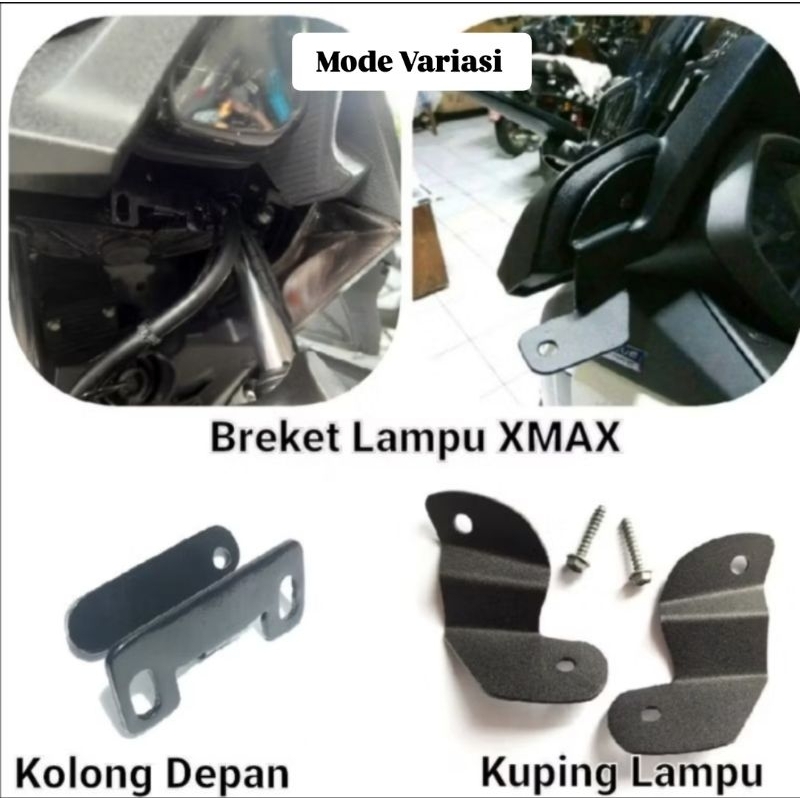 Breket lampu tembak Xmax new Xmax old breket foglam kolong xmax breket lampu tembak kuping lampu Xma
