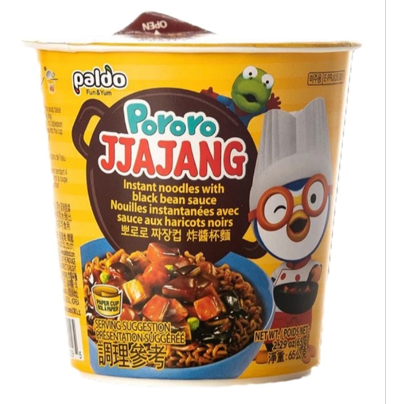 

Paldo Pororo Jjajang Noodle Cup 65 gram mie goreng anak-anak