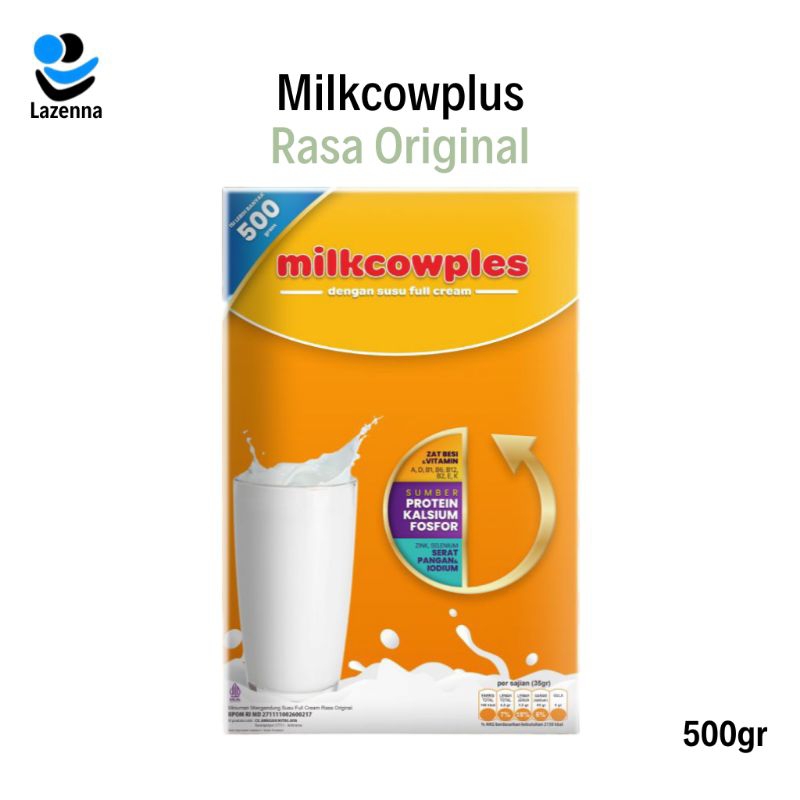 

Milkcowplus Susu Plus Peninggi Badan Rasa Original Plain Tinggi Kalsium 500 gram
