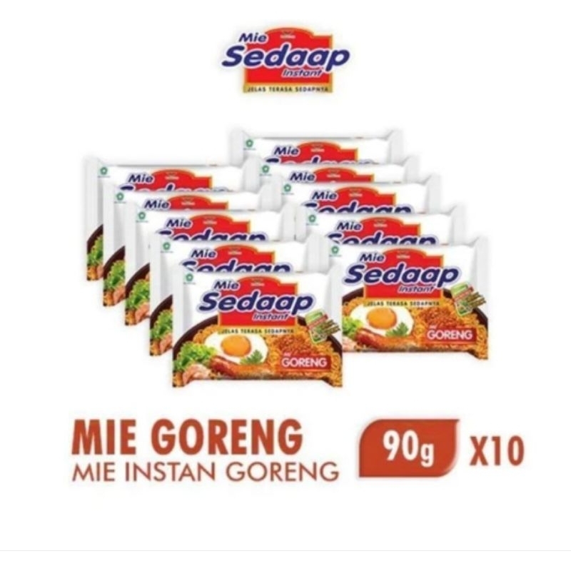 

Mie Sedap Goreng 90gr / Isi 10 Pcs