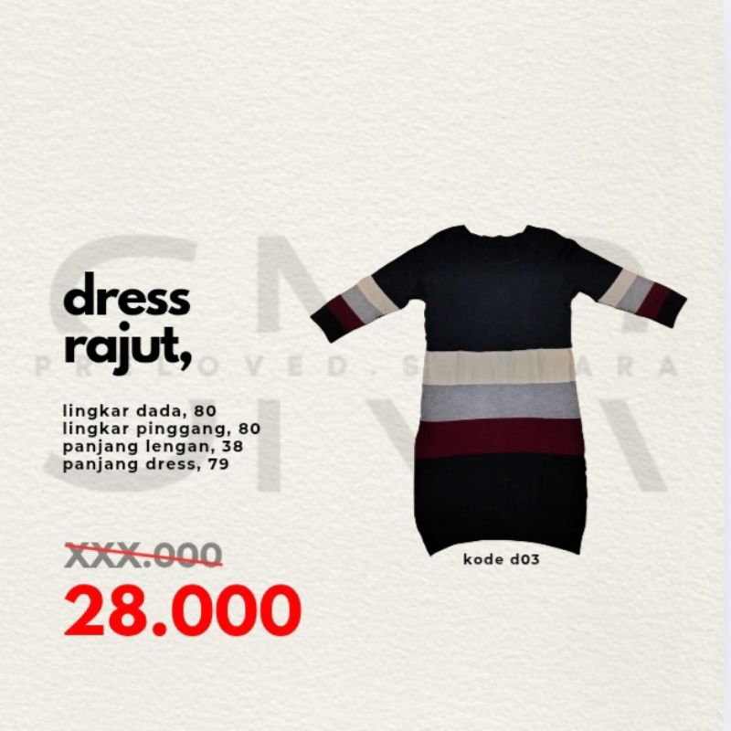 Preloved Dress Rajut
