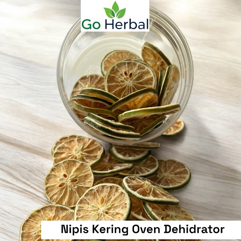 

Ecer 100 gram Nipis Kering Oven Dehidrator Grad A/ Dried Lime Slice / Jeruk Kering Nipis Oven