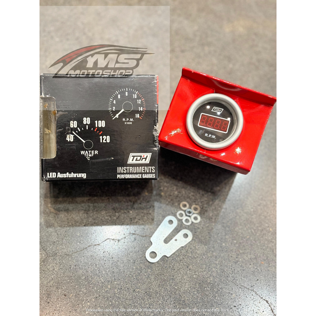 TDH Spidometer Speedometer RPM DIGITAL Merah 8805 Universal Semua Motor
