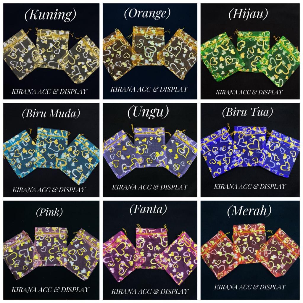 Kantong Tile Serut Love / Kantong Serut Souvenir