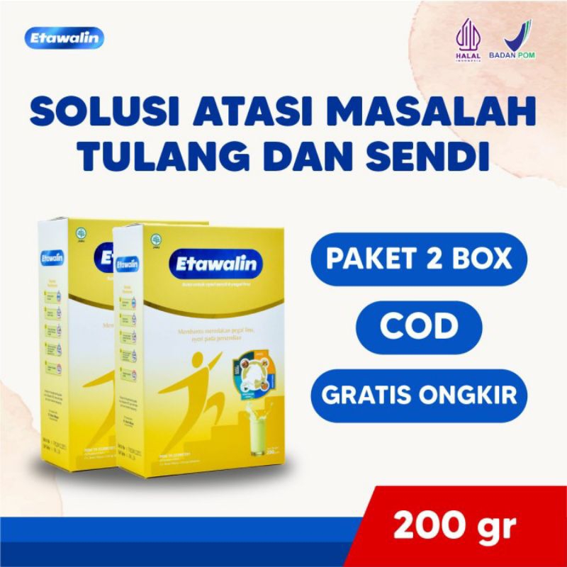 

ETAWALIN 2 Box Asli Susu Kambing Etawa Herbal Atasi Asam Urat, Rematik, Pegel Linu, Nyeri Sendi BPOM