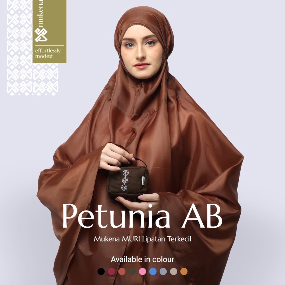 22 Siap Kirim DS est  Mukena Traveling Mini Terkecil  Petunia Case Canvas Atas Bawah