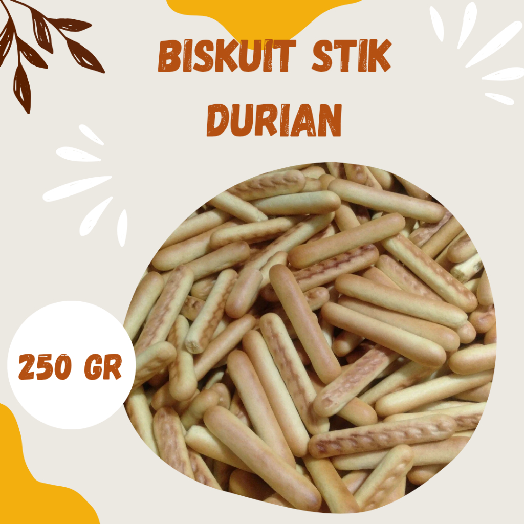 

250 gram biskuit stick durian halal