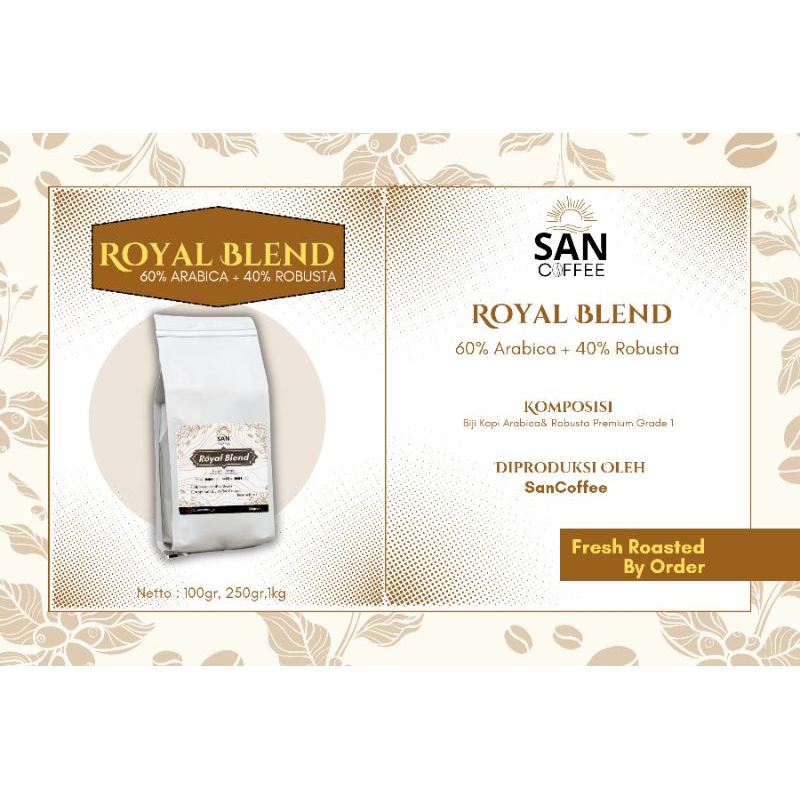 

KOPI MURNI , COFFEE BEANS , COFFEE GROUND ATAU KOPI BUBUK (60% Arabica , 40% Robusta)