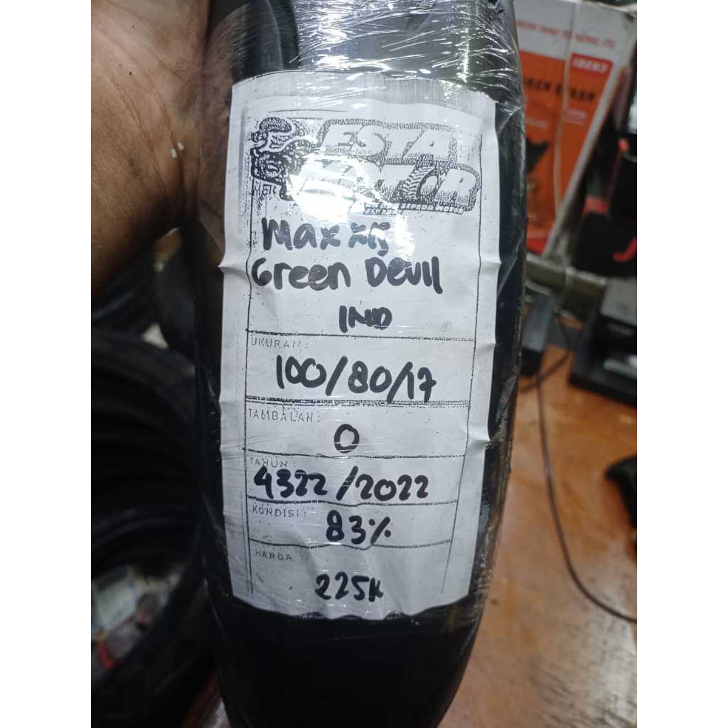 BAN COPOTAN MAXXIS GREEN DEVIL RING 17 UKURAN 100 80 17 KODE4322