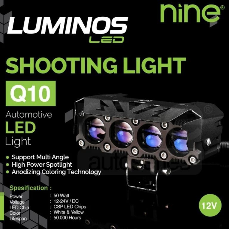 22BEST SELLER LAMPU TEMBAK DAN SOROT Q1 4 MATA 5 WATT DEVIL EYYE UNTUK MOTOR MOBIL ORIGINAL LUMINOSL