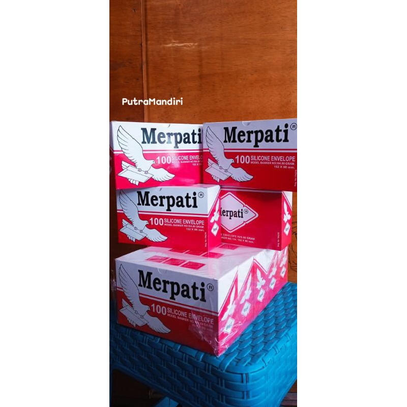 

AMPLOP MERPATI 1BOX ISI 100