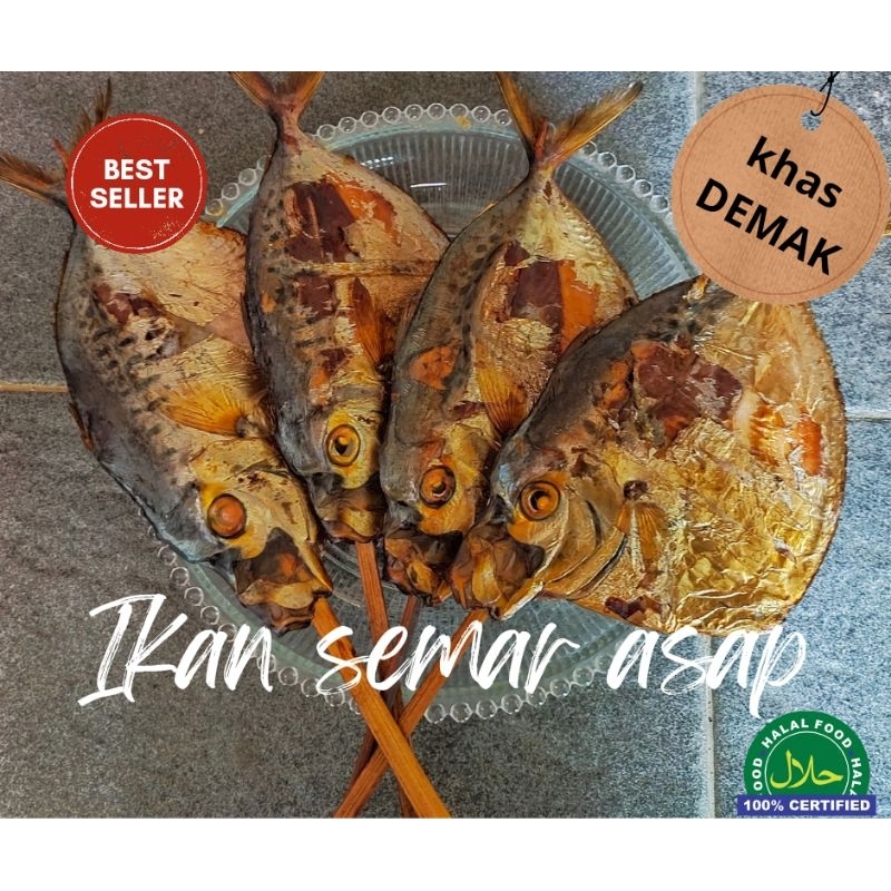 

IKAN SEMAR/PERES ASAP 1KG ISI 4/5 PCS TERMURAH KHAS DEMAK