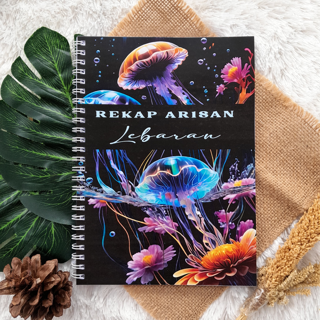 

ES88 BUKU REKAP ARISAN LEBARAN UBUR-UBUR UK A5 JILID SPIRAL NON-CUSTOM 100 HAL