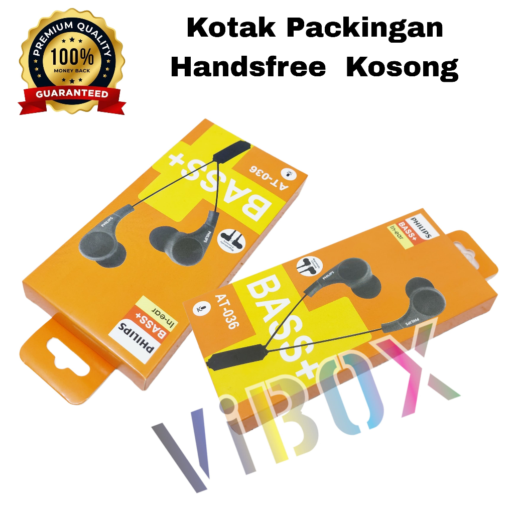 

[10PCS] Kardus Packingan Handsfree AT-036 Headset Philips Bass+ Packingan Saja [SR]