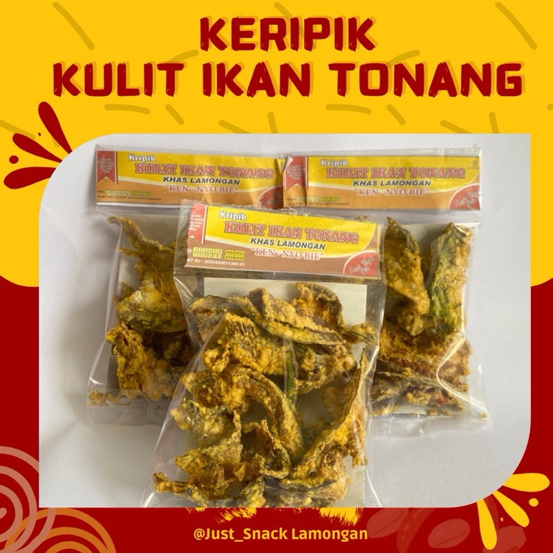 

Camilan Kripik Kulit Ikan Tonang