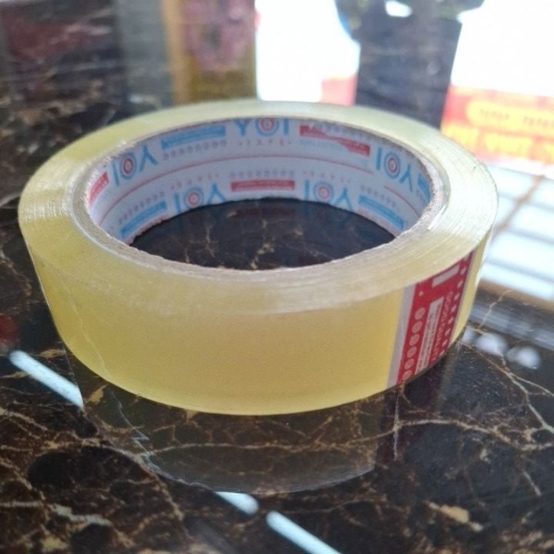 

[ YOI TAPE ] Lakban Bening / Isolasi Bening / OPP Clear White YOITAPE 45 Mic , 24 mm x 72 Yard
