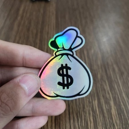 

Sticker Hologram Anime - Money Bag