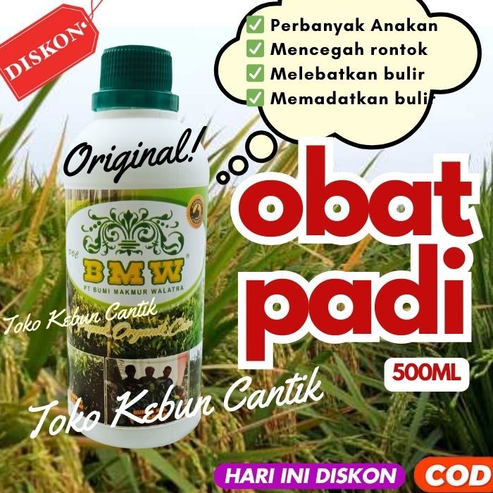 Pupuk POC BMW 500ML | Perbanyak Anakan Padi & Mengobati Asem Aseman |Obat Semprot Padi | Penyubur Ta