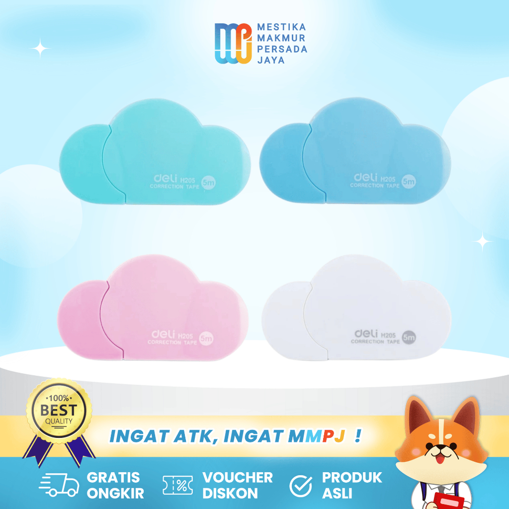 

Deli Correction Tape / Tipe Ex Mini 5mx5mm EH20501