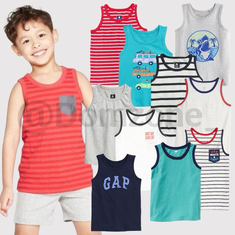 Kaos Tank Top Anak Laki Laki 1-5Tahun GP & ONV