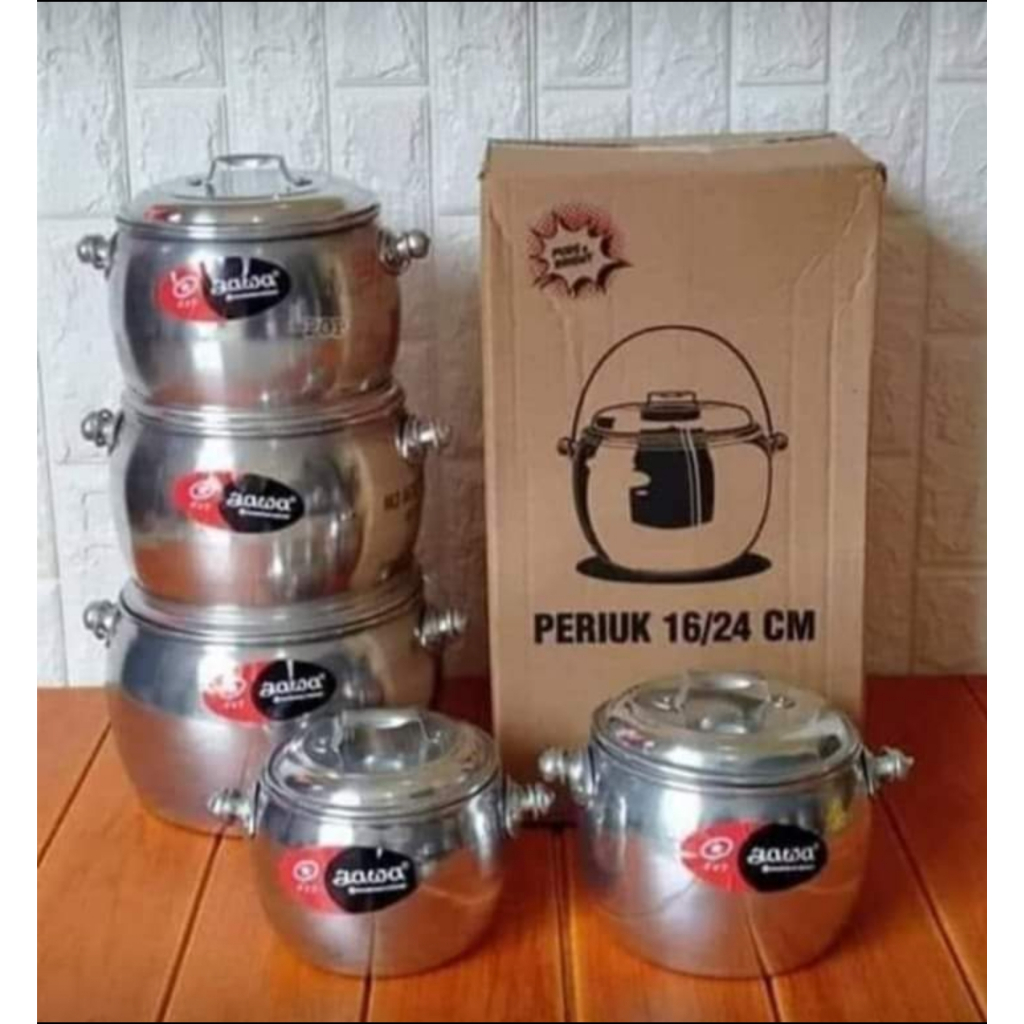 Panci Priuk Jawa Periuk gantung ukuran 16-18-20-22-24 cm Harga Set & Satuan