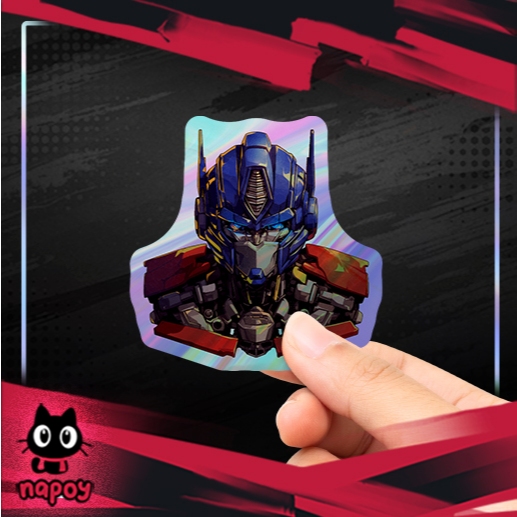 

Stiker Hologram Transformers Optimus Prime