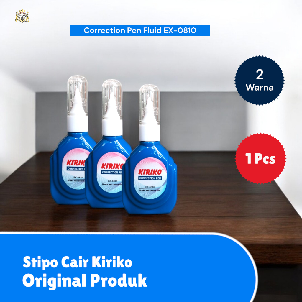 

Correction Fluid Pen Kiriko Classic / Tip Ex / Cairan Koreksi Pen Serbaguna
