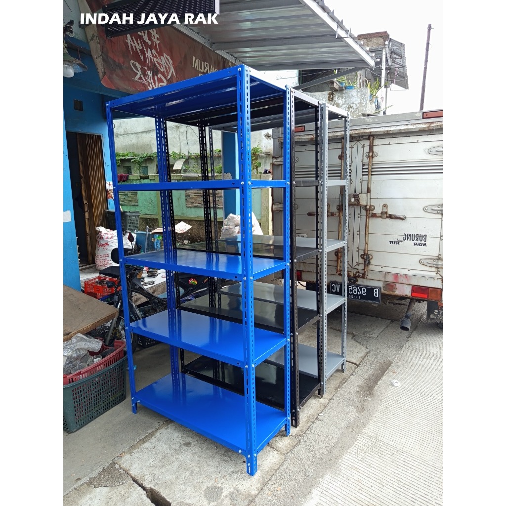 Toko Rak Bandung FREE Ongkir | Rak Kantor Gudang Pabrik Baju Konveksi Serbaguna | Lemari Besi Siku L