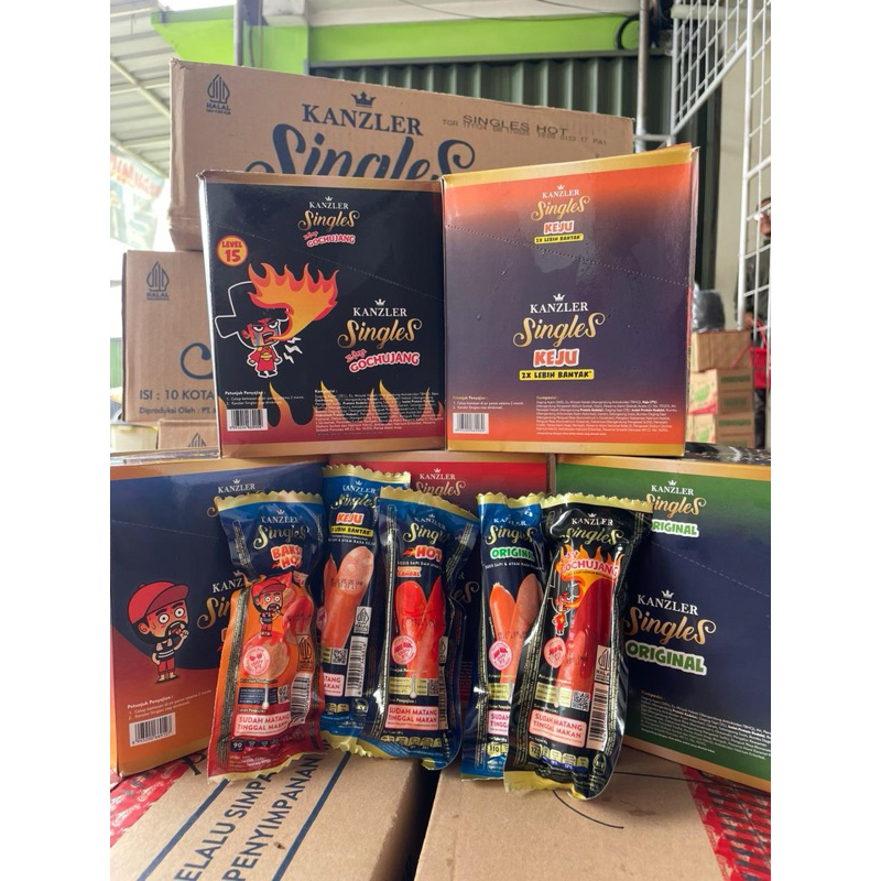 

sosis kanzler single keju 1 box isi 10 pcs