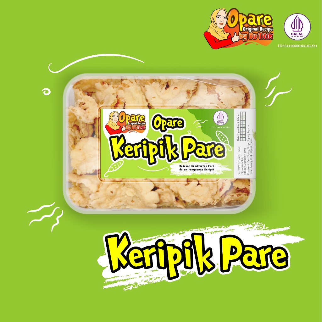 

[250gr] KERIPIK PARE OPARE KERIPIK PARE HALAL MUI