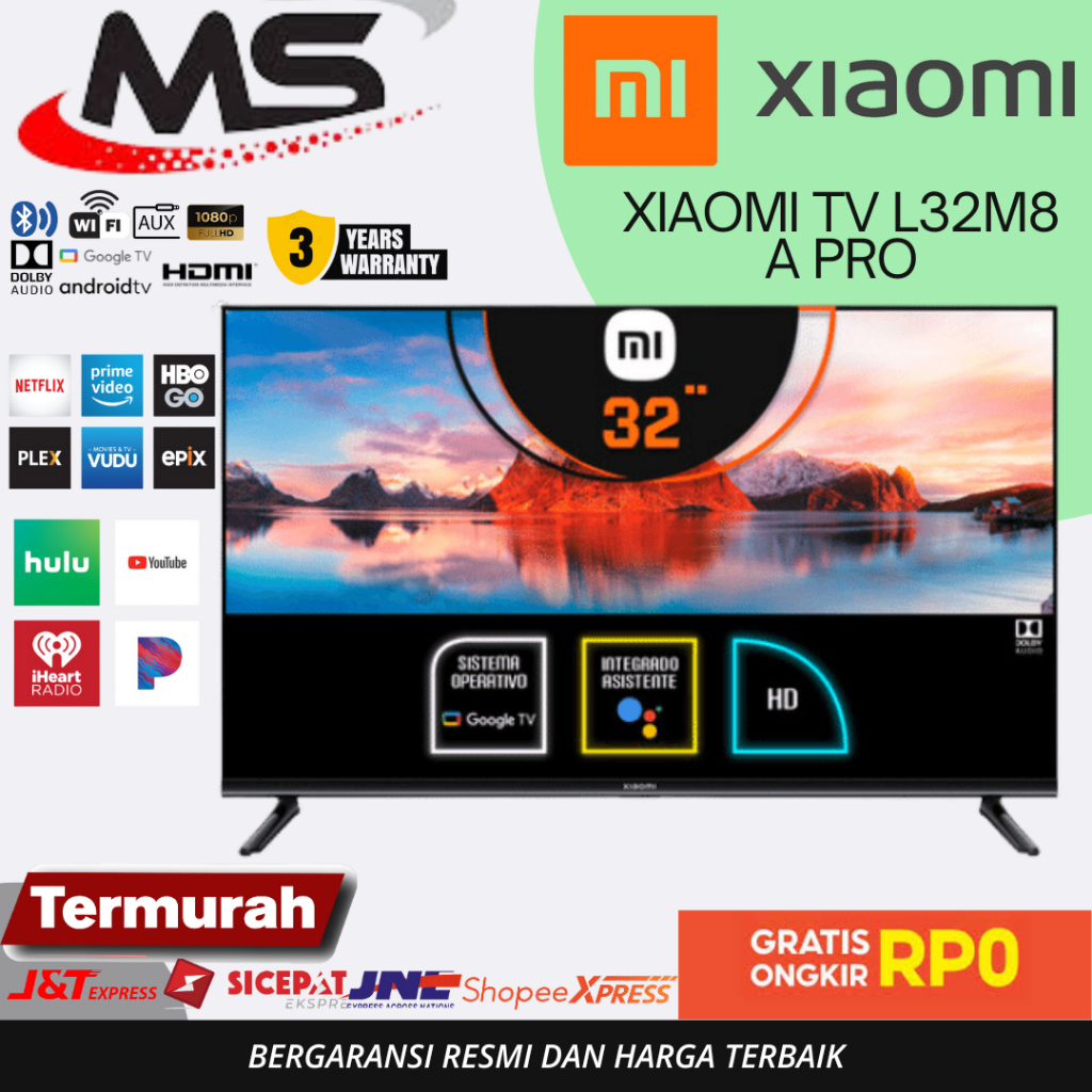 SMART TV Xiaomi TV 32 Inch A Pro Smart TV Google TV Digital L32M8