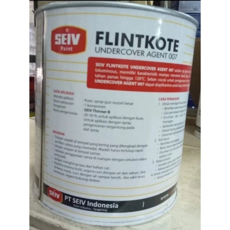 Flintkote Plingkut Cat Besi Anti Karat Pelapis Flinkote Mobil Besi Baja Seng Seiv Plinkote