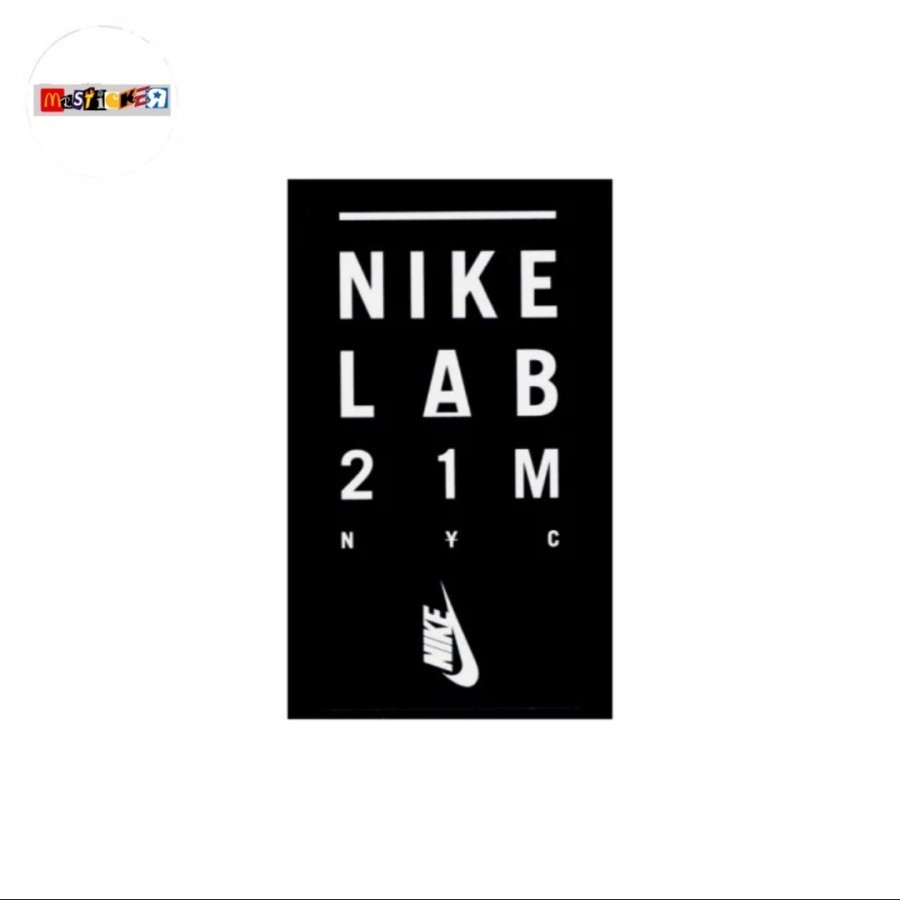 

sticker NIKE LAB 21M NYC logo stiker