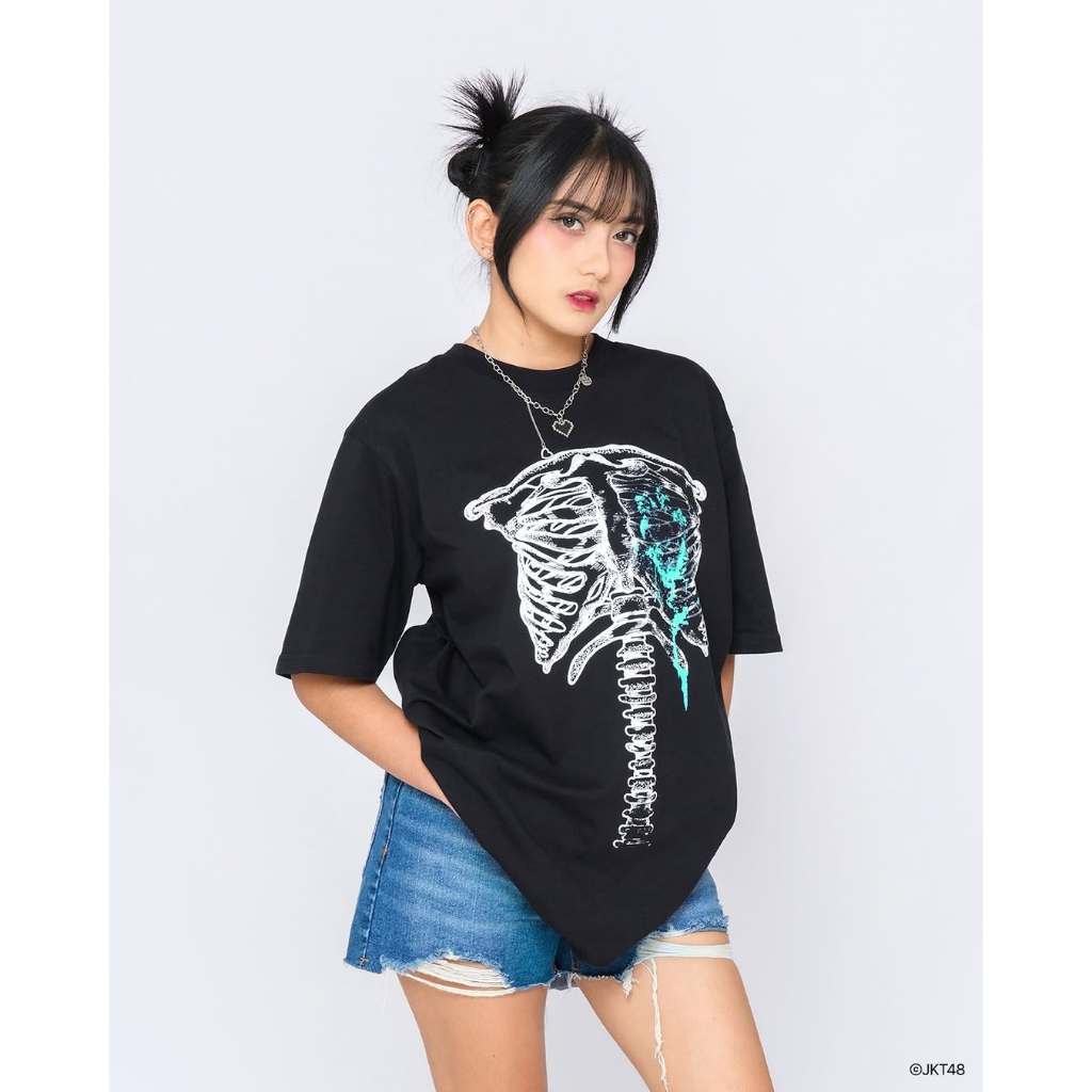 Kaos JKT48 Amanda Sukma Birthday 2024 Free Pc/Godibag - Hitam Cotton