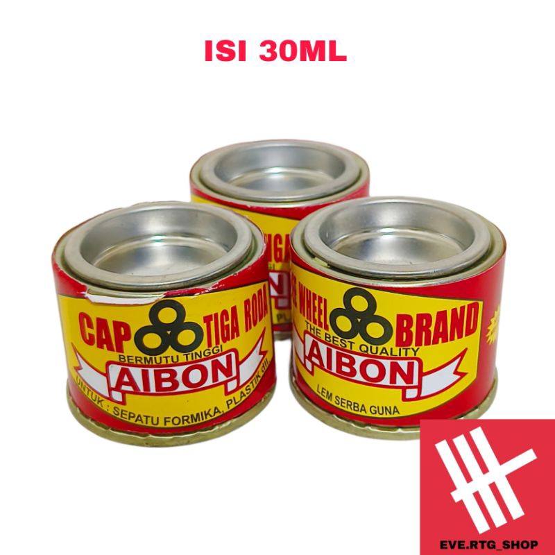 

Lem Aibon 30ml Cap Tiga Roda Lem Formika Plastik