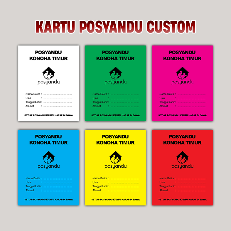 

0056 KARTU POSYANDU CUSTOM